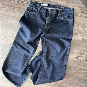 Men’s Gap 1969 Standard dark blue denim jeans size 36x32 in excellent condition